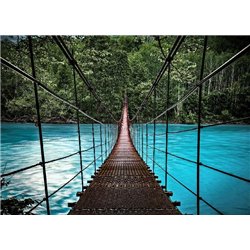 Подвесной мост - Фотообои Расширяющие пространство
