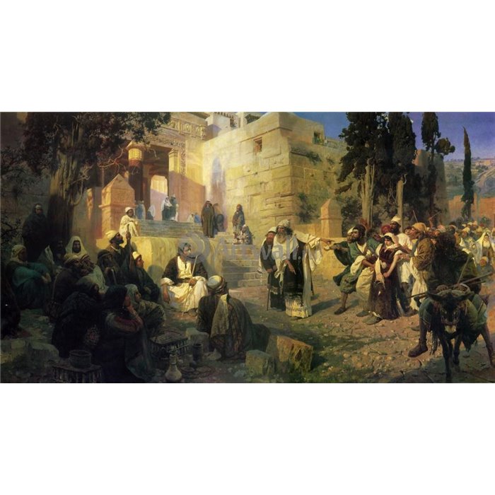 Картина Поленова «Христос и грешница»