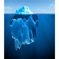 Айсберг под водой - 3D фотообои|Стереоскопические обои