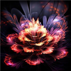 Абстрактный цветок - 3D фотообои|3D цветы