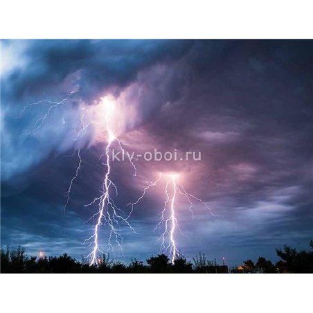 Молния - Фотообои природа