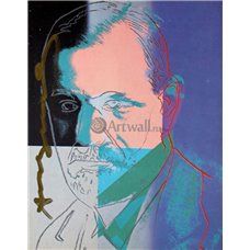Картина на холсте по фото Модульные картины Печать портретов на холсте Зигмунд Фрейд, Десять портретов евреев XX века