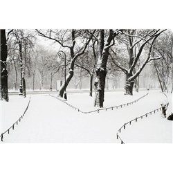 Зимний город - Фотообои Современный город|Санкт-Петербург