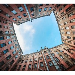 Двор - Фотообои Современный город|Санкт-Петербург