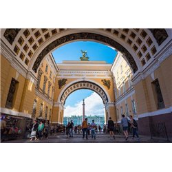 Вход на площадь - Фотообои Современный город|Санкт-Петербург