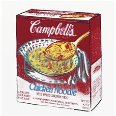 Картина на холсте по фото Модульные картины Печать портретов на холсте Кемпбелл - Куриный суп с лапшой