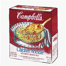Кемпбелл - Куриный суп с лапшой - Модульная картины, Репродукции, Декоративные панно, Декор стен