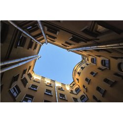 Питерский двор - Фотообои Современный город|Санкт-Петербург