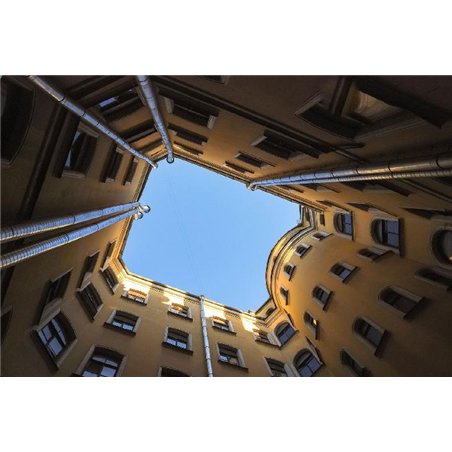 Питерский двор - Фотообои Современный город|Санкт-Петербург