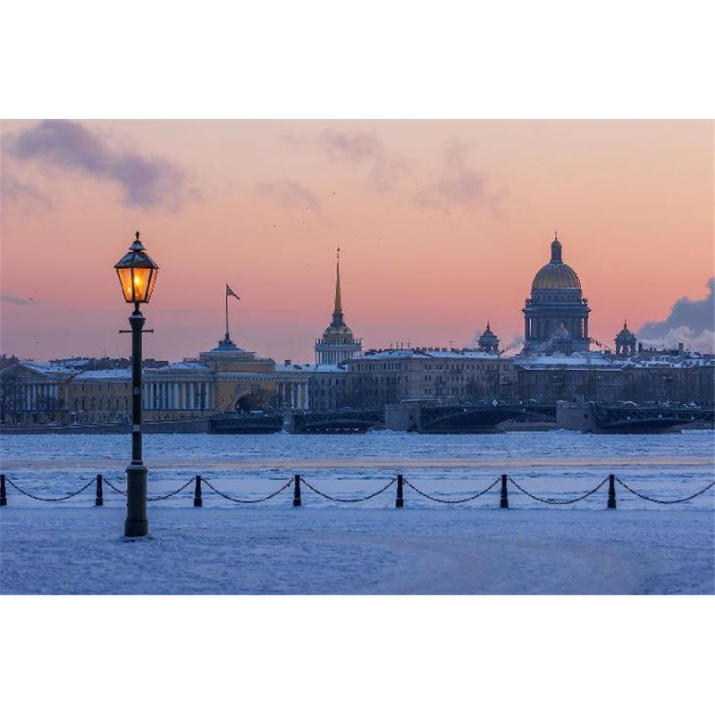 Ночной Питер - Фотообои Современный город|Санкт-Петербург