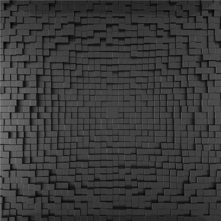 Квадраты на стене - 3D фотообои|Стереоскопические обои