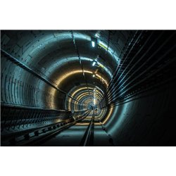 Туннель метро - Фотообои Расширяющие пространство