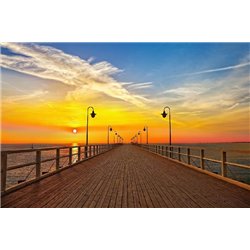 Морской причал - Фотообои Расширяющие пространство