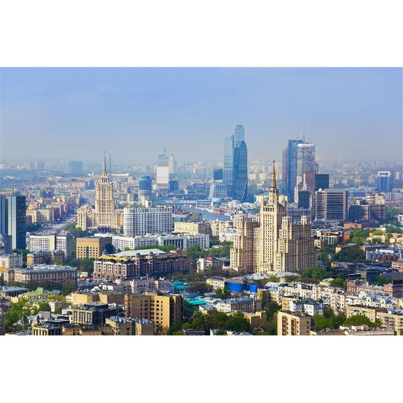 Панорама Москвы - Фотообои Современный город|Москва