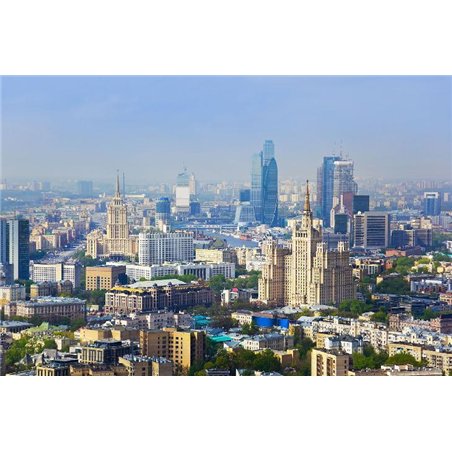 Панорама Москвы - Фотообои Современный город|Москва