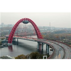 Краснопресненская магистраль - Фотообои Современный город|Москва