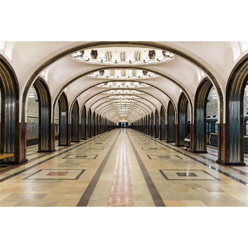 Столичное метро - Фотообои Современный город|Москва