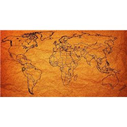 Географическая карта - Фотообои карта мира