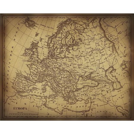 Старая Европа - Фотообои карта мира