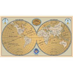 Континенты - Фотообои карта мира