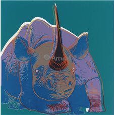Картина на холсте по фото Модульные картины Печать портретов на холсте Черный носорог