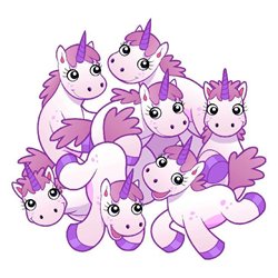 Веселые единороги - Фотообои детские|единорог