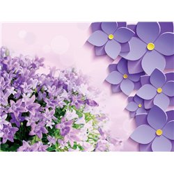 Колокольчики - 3D фотообои|3D цветы