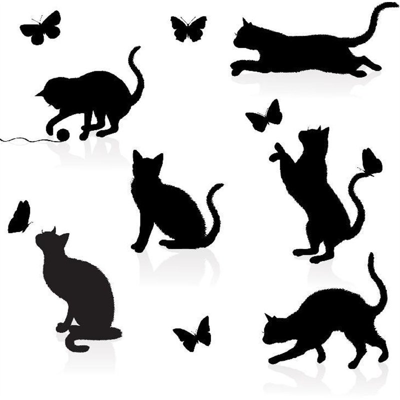 Коты - Фотообои Иллюстрации
