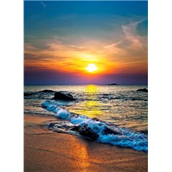 Закат - Фотообои Море|побережье