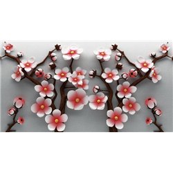 3D сакура - 3D фотообои|3D цветы