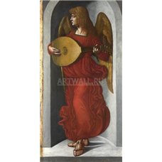 Картина на холсте по фото Модульные картины Печать портретов на холсте Ангел в красном