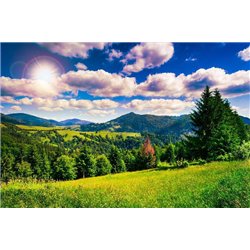 Горный пейзаж - Фотообои природа