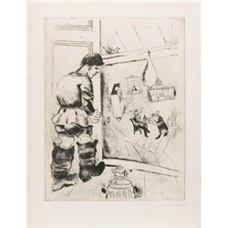 Иллюстрация М. Шагала из книги «Мёртвые души"» - Модульная картины, Репродукции, Декоративные панно, Декор стен