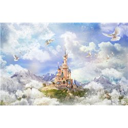 Голуби и замок - Фотообои детские