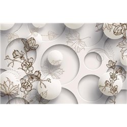 Гармоничное сочетание - 3D фотообои|3Д обои для зала
