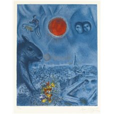 Картина на холсте по фото Модульные картины Печать портретов на холсте Солнце над Парижем