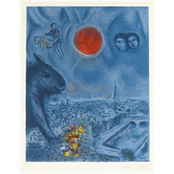 Солнце над Парижем - Модульная картины, Репродукции, Декоративные панно, Декор стен