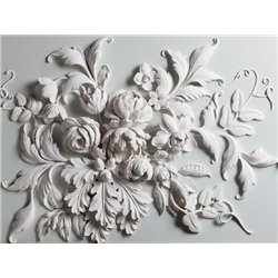 Лепка цветов - 3D фотообои|3D цветы