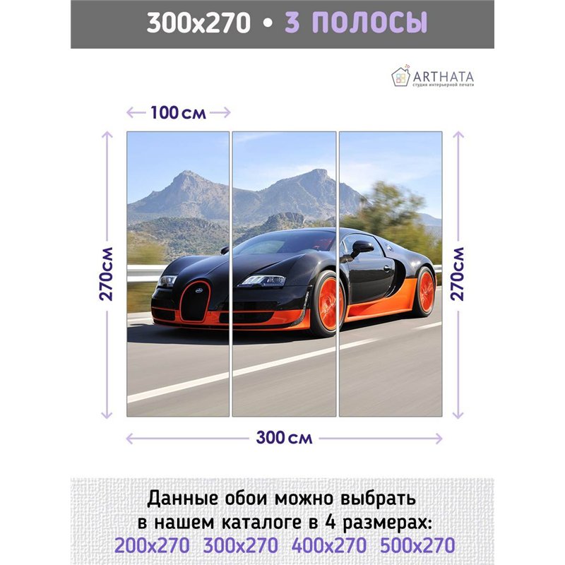 Фотообои детские флизелиновые машина, авто, спорт 300 x 270см. Винил на флизелине моющиеся для девочки или мальчика.