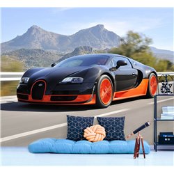 Фотообои детские флизелиновые машина, авто, спорт 300 x 270см. Винил на флизелине моющиеся для девочки или мальчика.