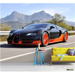Фотообои детские флизелиновые машина, авто, спорт 300 x 270см. Винил на флизелине моющиеся для девочки или мальчика.