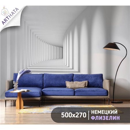 Фотообои флизелиновые - 3D коридор - 500 x 270см - Фотообои в коридор и гостинную