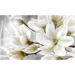 Белоснежная нежность - 3D фотообои|3D цветы