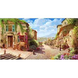 Солнечная улица - Фотообои Фрески