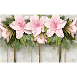 Розовые тигровые лилии - 3D фотообои|3D цветы