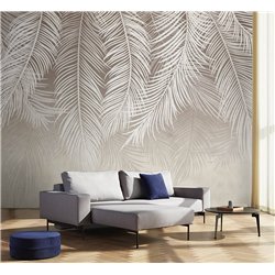 Фотообои 3d на стену - пальмовые ветки - 500 x 270см - Обои для кухни и гостинной с виниловым покрытием