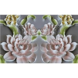 Нежный лотос - 3D фотообои|3D цветы