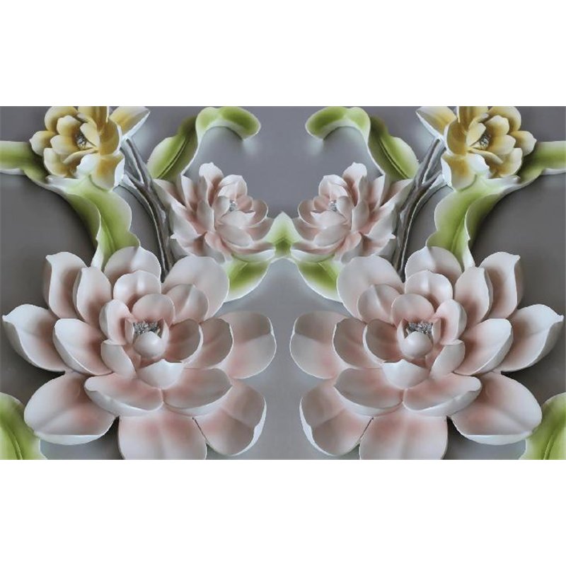 Нежный лотос - 3D фотообои|3D цветы