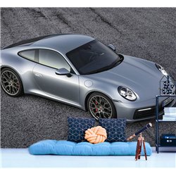 Фотообои детские флизелиновые - спортивная машина - 300x270 см - Обои винил на флизелине моющиеся для девочки или мальчика.
