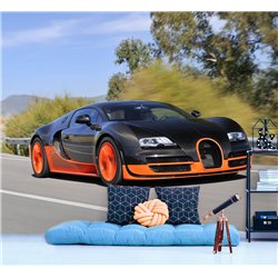 Фотообои в детскую - спортивное авто - 500 x 270 - Обои винил на флизелине моющиеся для девочки или мальчика.